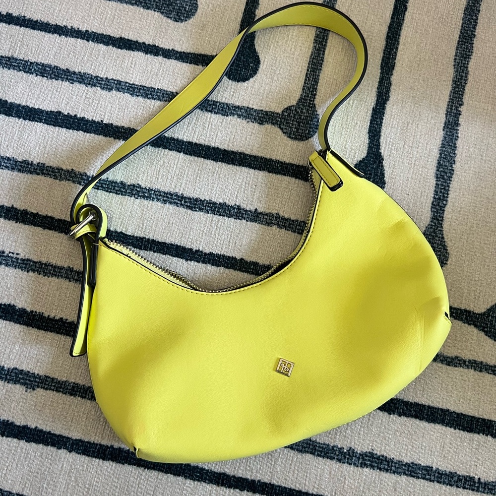 Call It Spring Yellow Crescent Shoulder Bag